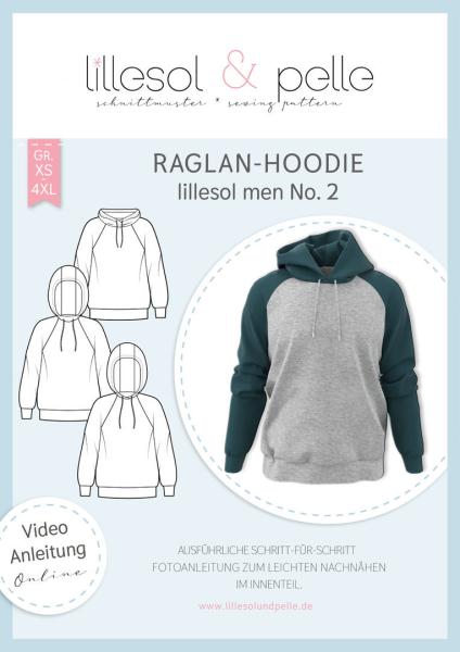 Papierschnittmuster lillesol men No. 2 Raglan-Hoodie 